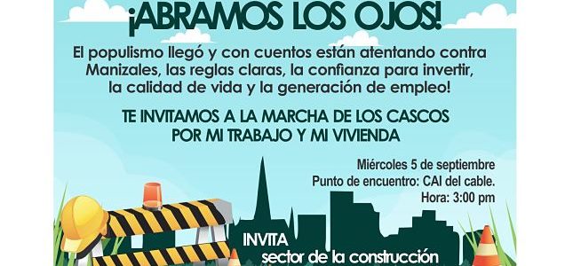 ¡Todos unidos en la Marcha de los Cascos!