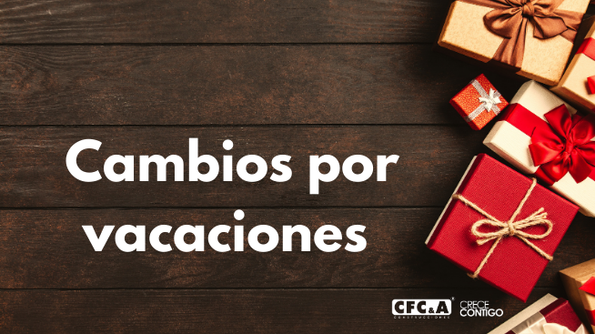 Cambios y colaboradores disponibles por vacaciones Cambios y colaboradores disponibles por vacaciones