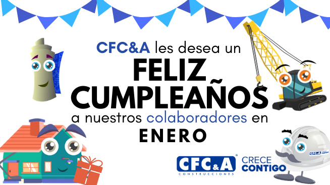 Felicitamos a nuestros cumpleañeros de enero