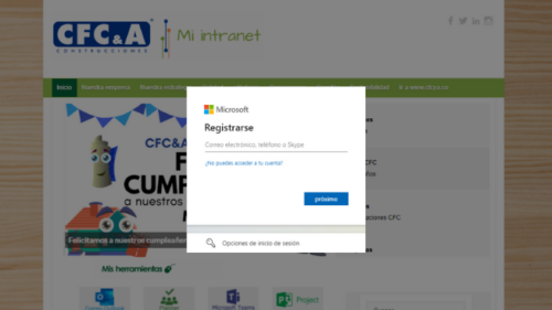 Login Intranet CFC