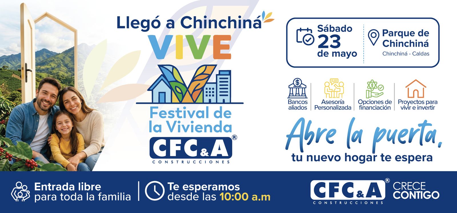 VIVE llega a Chinchiná: un espacio para acercar a más familias a su hogar soñado